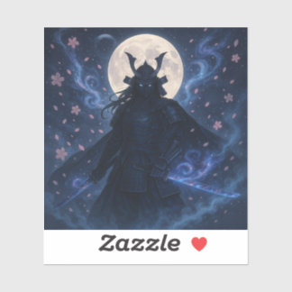 Celestial Samurai Dark Fantasy Anime Vinil adesivo