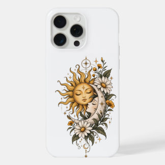 Celestial Sun and Moon capa para iPhone 15 Pro Max