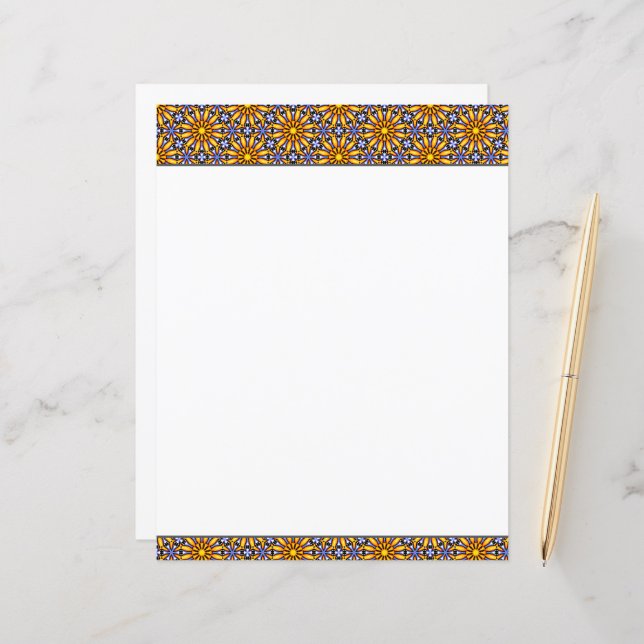Celestial Sun Stationery (Frente/Verso In Situ)