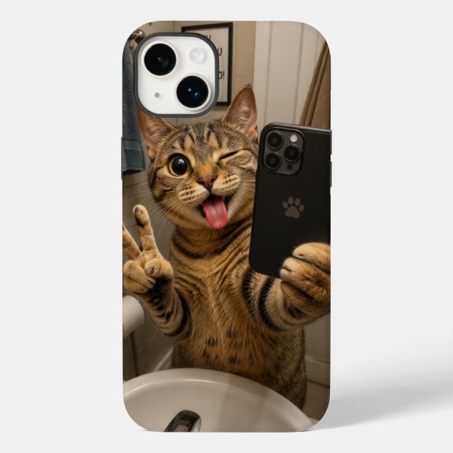 Cell Phone Case Funny Cat v3.45 (Verso)