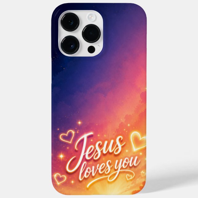 Cell Phone Case Jesus Loves You v3 (Verso)