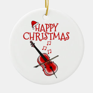 Cello Cellist String Musical Enfeites de natal