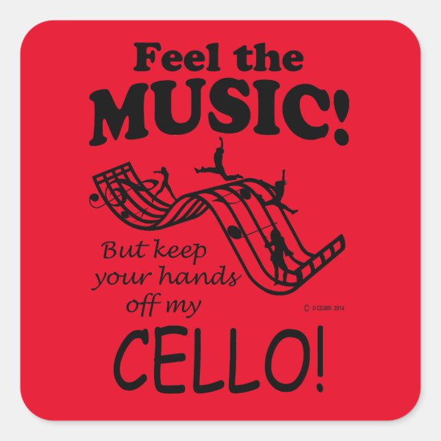 Cello Sente O Adesivo Da Praça da Música (Frente)