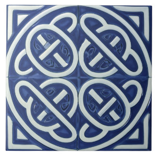 Celtic Knot Blue and White Celtic