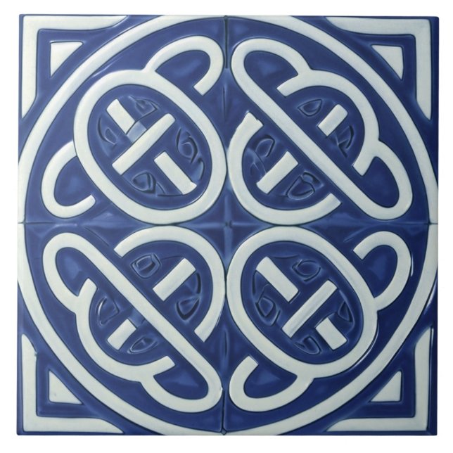 Celtic Knot Blue and White Celtic (Frente)