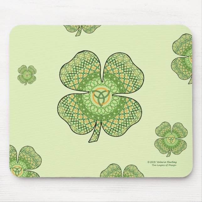 Celtic Shamrock Mousepad (Frente)