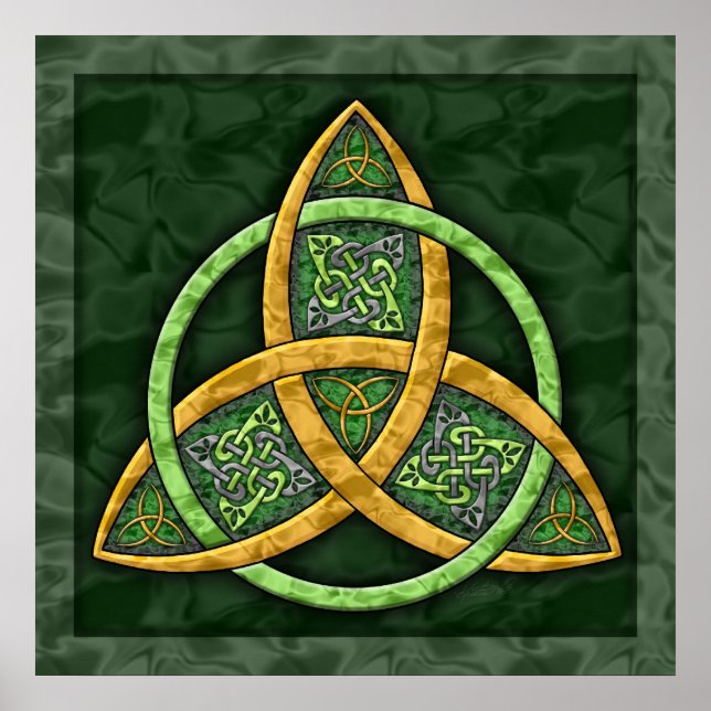 Celtic Trinity Knot Art Impressão (Frente)