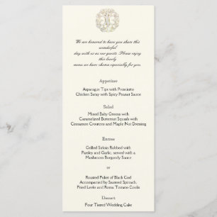 Céltica Árvore da Vida Dourada Menu Casamento