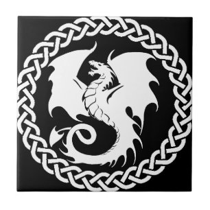 CelticCircleWhiteDragon