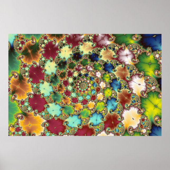 Células Fractais - Poster Fractal (Frente)