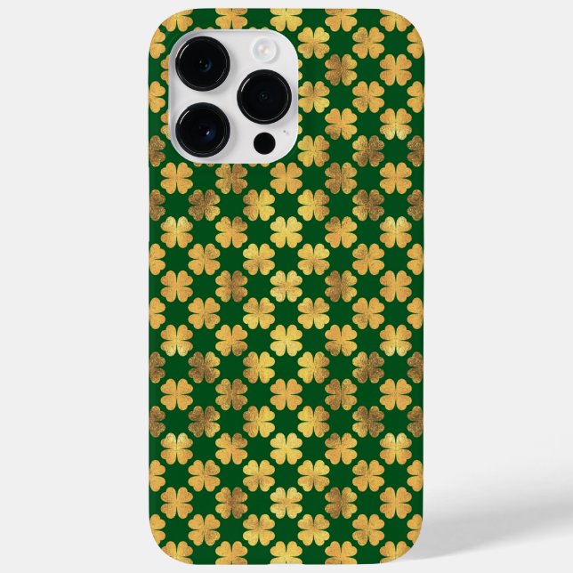 CÉLULAS VERDES E DOURADAS SHAMROCKS IRLANDESAS (Verso)