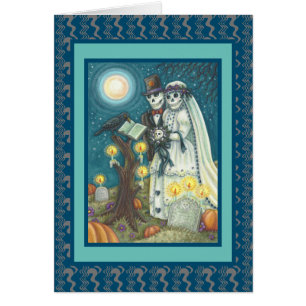 CEMETERY VOWS, CASAMENTO DE ESQUELETÃO, CARTÃO D