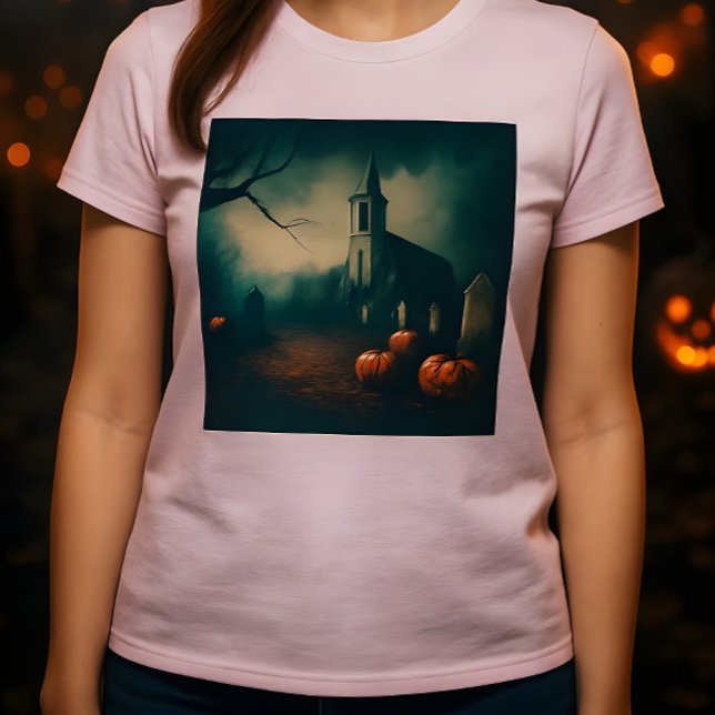 Cemitério de Halloween assustador com design rústi (Criador carregado)