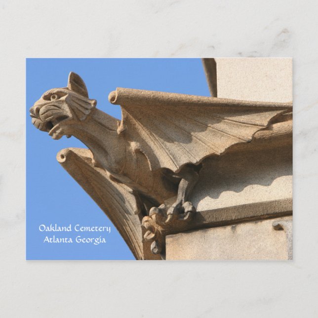 Cemitério Oakland, Atlanta GA, Cartão Postal (Frente)