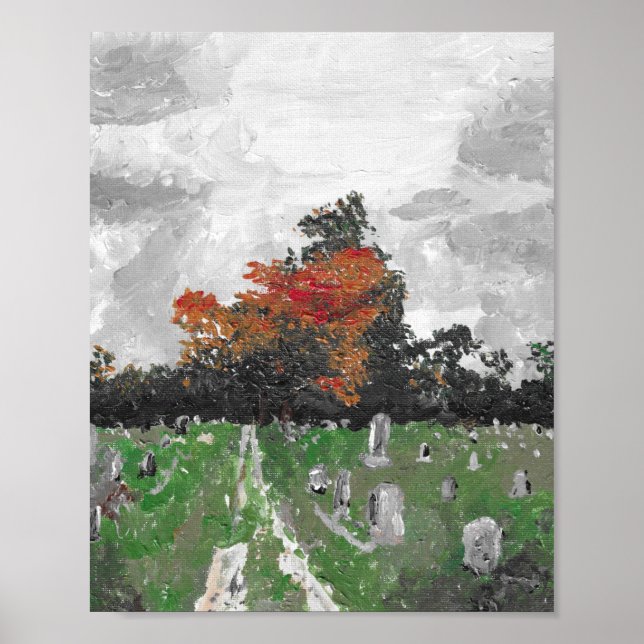 Cemitério Varney, Brunswick Maine, Impressão (Frente)