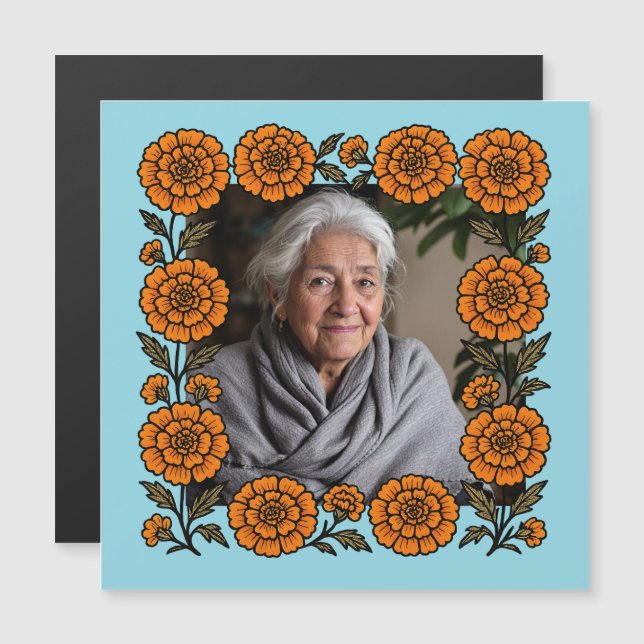 Cempasúchil Ofrenda Altar Dia dos Mortos (Frente/Verso)