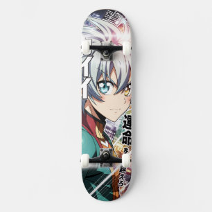 Cena cheia de ação Skateboard