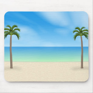 Cena da praia do dia: Mousepad feito sob encomenda