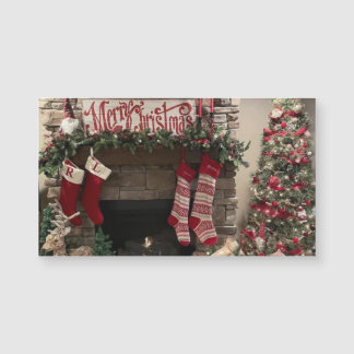 Cena da Sala de Natal Feliz com Árvore de Natal