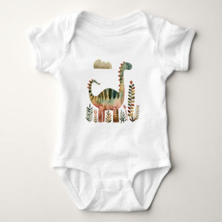 Cena de Dinossauro com Folhas – Camisa de Dinossau