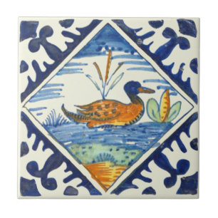 Cena de Duck Delft Neerlandesa Colorida Repro