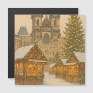 Cena de Inverno de Arte de Férias de Natal em Prag