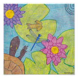 Cena de Lago - Impressão de Foto