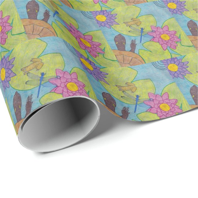 Cena de Lagoa - Papel de Embrulho (Ponta do rolo)