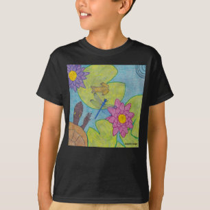 Cena de Lagoa (vívida) - Camiseta Básica Masculina