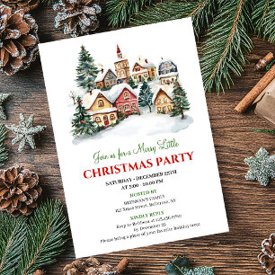 Cena de Natal elegante e aconchegante convite para