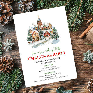 Cena de Natal minimalista aconchegante convite de