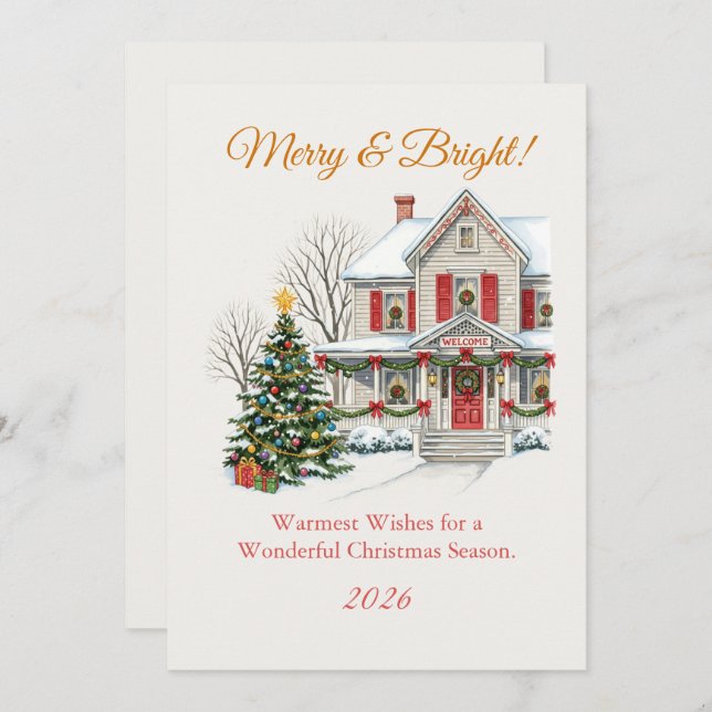 Cena de Natal nevado (Frente/Verso)