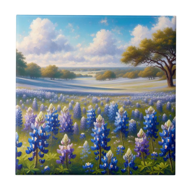 Cena de Prado de Bluebonnet do Texas (Frente)