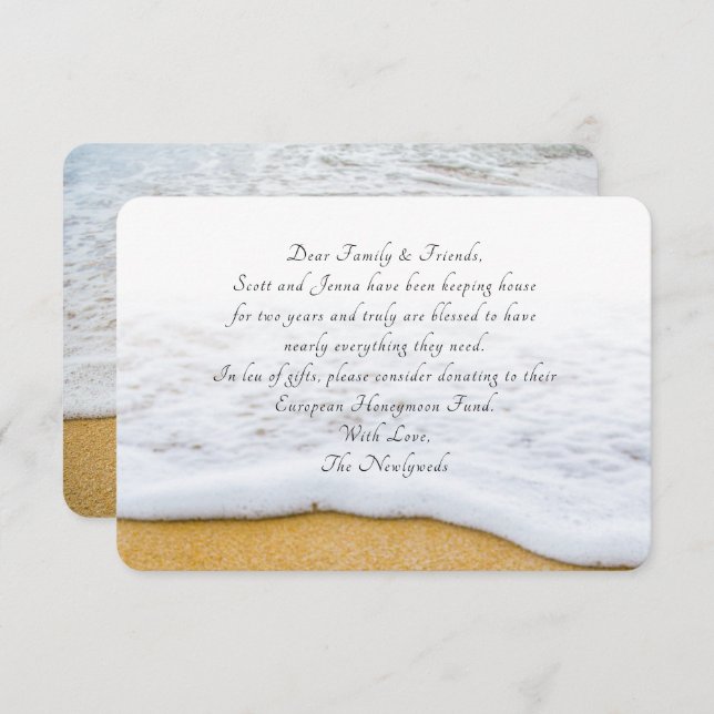 Cena de praia desejando cartões de ideias bem form (Frente/Verso)