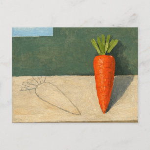 Cena do Crime Cartão Postal de Arte de Cenoura