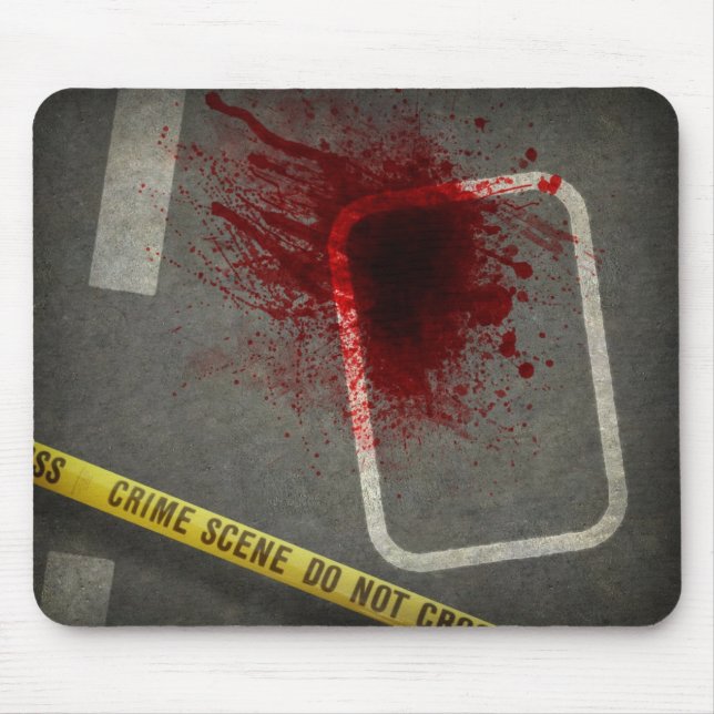 Cena do crime Mousepad (Frente)
