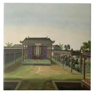 Cena do jardim, c.1820-40 (w/c no papel) 2