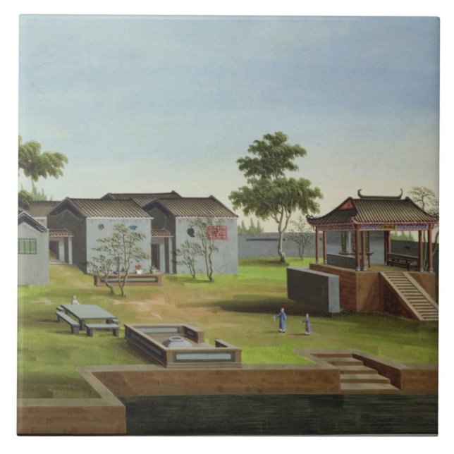 Cena do jardim, c.1820-40 (w/c no papel) 3 (Frente)