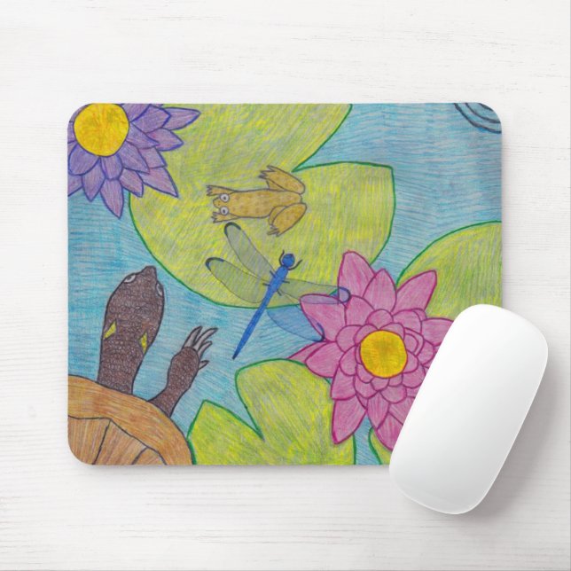 Cena do Lago (único) - Mouse Pad (Com mouse)