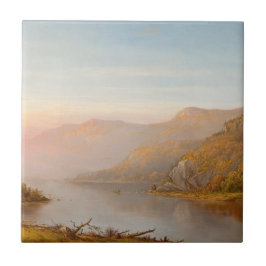 Cena do rio das Montanhas (outono do Hudson)