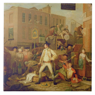 Cena em uma rua de Londres, 1770 (óleo em canvas)