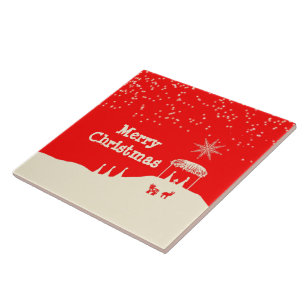 Cena Minimalista de Natal Feliz