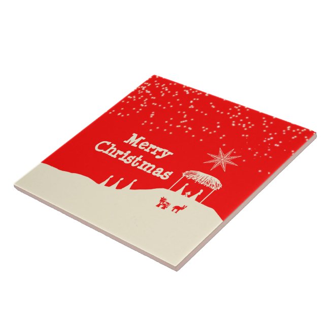 Cena Minimalista de Natal Feliz (Lateral)