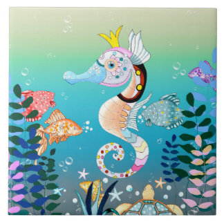 Cena subaquática, azulejos