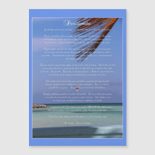 Cena Tropical Max Ehrmann Desiderata Magnet