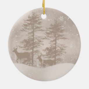 Cenário à moda do inverno com o ornamento do