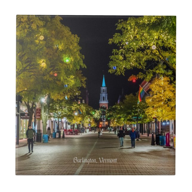 Cenário da cidade de Burlington, Vermont, (Frente)