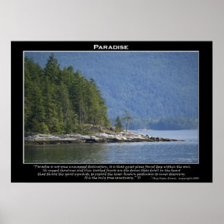 CENÁRIO DE NATUREZA PARADISTA~ Poster Motivacional