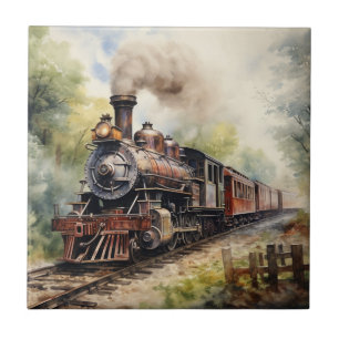 Cenário de Paisagem com um Trem Vitoriano