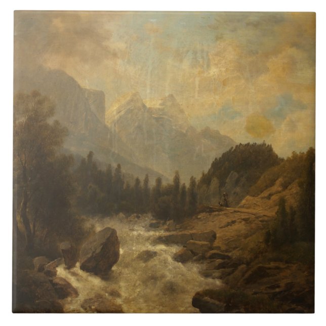 Cenário de Paisagem Florestal (por Josef Kriehuber (Frente)